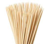 Lahviuu Brochetas Barbacoa,300 Pcs Pinchos Barbacoa de Bambu Pinchos de Bambú Palos de Bambu para Parrilla y Aperitivos Palitos de Madera,Pinchos para Espetos de Sardinas Buffets,25cm*3mm