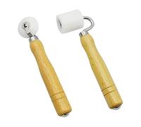 Lahviuu Rodillo de Papel Tapiz,2pcs Rodillo de Presión de Costura,Rodillo Presionador,Rodillo de Decoración de Papel Tapiz con Mango de Madera para Presionar el Papel Tapiz de la Comisura Conjunta
