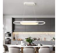 LAI HO Lámpara Colgante LED para Mesa De Comedor, Regulable con Lámpara Colgante De Control Remoto para Cocina, Isla, Bar, Cafetería, Mesa De Comedor, Sala De Estar, Iluminación De Oficina,Blanco