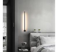 LAI HO Lámpara De Pared LED De Tubo Lineal Simple Moderno, Hogar, Dormitorio, Sala De Estar, Sofá Montado En La Superficie, Fondo, Aplique De Pared, Accesorio De Iluminación,60cm(7w)