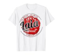 Laia la Chica el Mito la Leyenda Laia Nombre Camiseta, Hombre, Blanco, 6XL