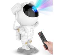 LAIBUY Proyector de estrellas con luz nocturna de galaxia, proyector espacial de astronauta, lámpara LED de techo de nebulosa estrellada con temporizador y control remoto, decoración de habitación de