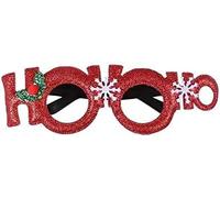 LAIBUY Red Hoo - Gafas de Navidad de talla única, diseño de vestido de Navidad, accesorios de fiesta, suministros de relleno de calcetines