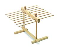 Laica APM002 Secador de Pasta en Madera de Haya con 16 Brazos de 21 cm, facil de montar y plegar, natural, 31 x 44.5 x 35.5 cm