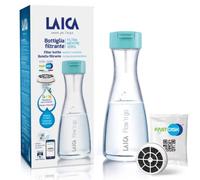 Laica B01BA Botella DE FILTRACIÓN INSTANTÁNEA DE PLÁSTICO DE 1L con 1 Filtro, Azul Claro/Transparente, 1 Litro