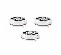 Laica FD03A Caja de 3 filtros de Carbono FAST DISK para Botella de filtración instantánea. filtran 120 litros de Agua, Blanco, 3 Unidades