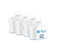 LAICA Filtros de Agua bi-flux (Pack 4) - Conserva Sales Minerales Esenciales, Reduce la Cal, Cloro y Metales Pesados - Compatible con Jarras LAICA y BRITA - 150L/Filtro - Italia