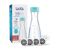 Laica Flow'n go Botella de Agua Filtrante + 4 Filtros de Carbono Fast Disk