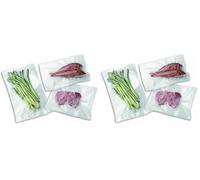 Laica FrescoPiù VT3513 Rollos para envasado al vacío, 4 rollos de 20 x 600 de plástico gofrado, libre de BPA (Paquete de 2)