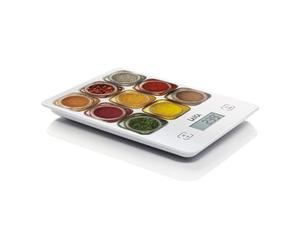 Laica KS1040 BASCULAS DE Cocina, Vidrio, Multicolor, Blanco