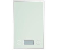 Báscula de cocina Laica KS1050 electrónica 5 kg 1 g vidrio templado LCD blanca