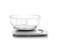 Laica KS1060 Báscula de Cocina Digital con Bol de gran capacidad, Pantalla LCD, Función Tara, Peso máximo 5 kg