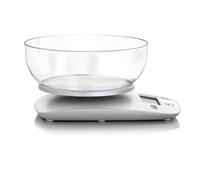 Laica KS1060 Báscula de Cocina Digital con Bol de gran capacidad, Pantalla LCD, Función Tara, Peso máximo 5 kg