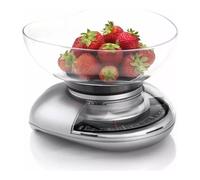 Laica LC7107 Balanza De Cocina Cromo Superficie Plana Ovalada