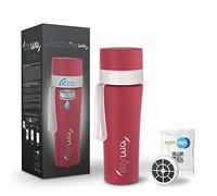 Laica MyLaica Botella Personal Deportiva, 0,5 L, Acero Inoxidable, filtrante, Rojo