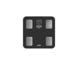 Laica SMART Black PS7132 Báscula de Baño Persona de Vidrio