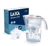 LAICA Stream Line Jarra Filtrante - 2,3L, Temporizador Digital, Blanca