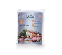 Laica VT3500 para el Envasado al Vacío, Libres de BPA, 50 Bolsas de Plástico Gofradas de 28 x 36 cm, Grande