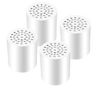 Laicky Paquete de 4 filtros de ducha de 20 etapas, cartucho de repuesto universal, purificador de agua dura que elimina el cloro, metales pesados, hierro, otros sedimentos