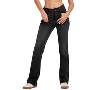 LaiEr Jeans Yoga de Mujer de Alta Elasticidad,Efecto Bigotes,Pitillo Levanta Glúteos con Bolsillo con Cremallera,Suaves y Cómodos,de Bota Micro,Aptos para Moda,Deporte y Fitness(GrisOscuroXL)
