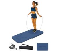 LaiEr Juego de alfombrillas de cuerda para dos piezas de protección contra las rodillas absorción de impactos tapete de ejercicio físico antideslizante para el gimnasio en casa