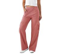 LaiEr Pantalones Senderismo Mujer Rectos Denim Vaqueros Alta Elasticidad Trabajo polivalentes con Bolsillos para Estilo Y2K Urbano y Actividades Outdoor Ligeras Multiusos Ocio Jeans.