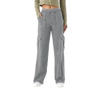 LaiEr Pantalones Senderismo Mujer Rectos Denim Vaqueros Alta Elasticidad Trabajo polivalentes con Bolsillos para Estilo Y2K Urbano y Actividades Outdoor Ligeras Multiusos Ocio Jeans.