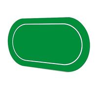 LaiEr Tapete de Póquer multijugador Tapete de Goma de Texas póquer tapete de póquer Plegable Almohadilla de Mesa de póquer portátil póquer Juego de póquer Blackjack (180*90*0.2cm,Green)