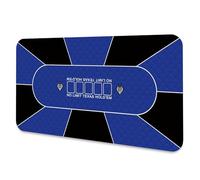 LaiEr Tapete de Póquer multijugador Tapete de Goma de Texas póquer tapete de póquer Plegable Almohadilla de Mesa de póquer portátil póquer Juego de póquer Blackjack (160*80*0.2cm,Blue)