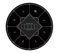 LaiEr Tapete de Póquer Redondo 24/31/39/47/55/63 Pulgadas 6-8 Persona Texas Hold'em Almohadilla de Goma, Mesa Plegable, Tapete de Póquer Portátil, Adecuado para Juegos de Póquer, Blackjack.