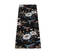 LaiEr Tappetino da yoga portatile da viaggio, pieghevole e leggero, ideale per yoga, pilates, bikram, stretching, allenamento ed esercizio fisico (183 cm x 61 cm x 1,5 mm)