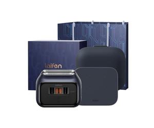 Laifen P3 Pro Afeitadora Eléctrica, Motor Lineal 12000 CPM, 100 Min y Carga Rápida, Set Regalo con Caja, Estuche de Viaje, Bolsa de Regalo y Base Antideslizante, Uso en Húmedo y Seco (Azul Real)