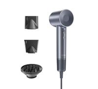 Laifen Swift Special Secador de Pelo 200 M Iones Motor sin Escobillas de 110 000 RPM Secado Rápido Control Inteligente de Temperatura 3 Boquillas Magnéticas Bajo Ruido Hogar Rizado Alisado (Plateado)
