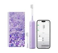 Laifen Wave - Cepillo de dientes eléctrico especial, oscilación y vibración, para adultos, con aplicación, 2 cabezales (Morado)