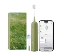 Laifen Wave Special Cepillo de Dientes Eléctrico Sónico Primera 60° Oscilación Vibración 50 Días de Autonomía 2 Cabezales Resistencia IP68 Certificado ADA Personalización APP (Edición Especial Verde)