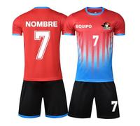 LAIFU Camiseta de fútbol Personalizada Uniforme para niños Mujeres Hombres niños Camiseta de fútbol Personalizada con su Nombre Nombre del Equipo número Logotipo