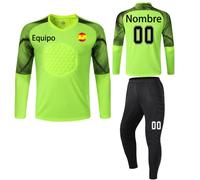 LAIFU Equipación de Portero Personalizada (Camiseta + Pantalón Corto o Largo) - Fútbol para Adulto y Juvenil