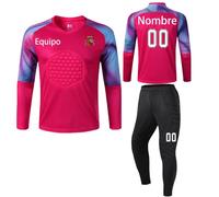 LAIFU Equipaciones de Portero Personalizado (Camiseta de Portero + pantalón Corto o pantalón) - Camiseta de Portero de Fútbo para Adulto Juvenil