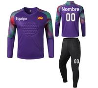 LAIFU Equipaciones de Portero Personalizado (Camiseta de Portero + pantalón Corto o pantalón) - Camiseta de Portero de Fútbo para Adulto Juvenil