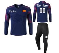 LAIFU Equipaciones de Portero Personalizado (Camiseta de Portero + pantalón Corto o pantalón) - Camiseta de Portero de Fútbo para Adulto Juvenil