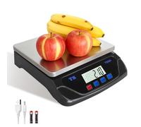 LAIJIANG Balanza Digital de Cocina 30kg, 1g Precisión | Balanza Alimentos con Tara, Pantalla LCD y Unidades (g/kg/oz/lb/ml/ct) | Para Repostería, Cocina, Negocios (Negro)