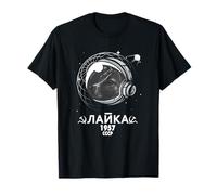 Laika 1957 Unión Soviética | Perro Espacio Animal | Satélite Camiseta