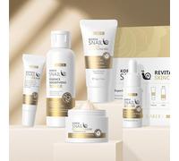 LAIKOU Caracol Cuidado Facial Mujer Kit Regalo 5 piezas Tamaño Mini | con Leche Limpiadora Facial Tónico Crema para Ojos Suero, Hidrata el Rostro para Ralentizar el Proceso de Envejecimiento
