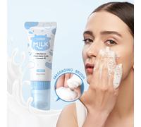 LAIKOU Limpiador Facial de Leche, con Cepillo Masajeador, Facial y Limpiador, Espuma , Uso Diario