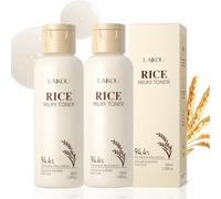LAIKOU Rice Milky Toner, Tónico Facial Hidratante 100 ml x 2, con 94.4% Extracto de Arroz Fermentado, Hidratación, Suavidad y Mejora de Textura - Para piel seca, apagada o con poros visibles