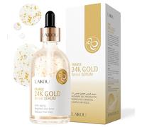 LAIKOU Sérum Facial, 100ml Sérum Facial Hidratante, Sérum Hidratante con Acido Hialurónico, para Hombres y Mujeres Humectante, Antiarrugas, Antienvejecimiento (100ml, 24K gold)