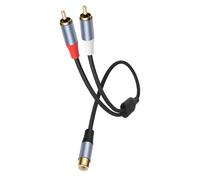 Laikoutd 1 a 2 macho Cable de sonido estéreo Adaptadores Y Adaptadores auxiliares para divisor de altavoces de computadora