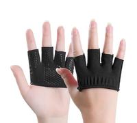 Laikoutd 1 par de Guantes Flexibles de Medio Dedo para Escalar, Tela Transpirable, Guantes de Estiramiento a Prueba de Sudor para Ejercicio, Manoplas Deportivas Transpirables
