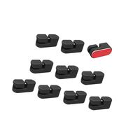 Laikoutd 10 Uds. Organizadores De Clip Cable Abrazadera Base Gestión Escritorio Práctico Organizador Abrazadera Cable Alimentación Silicona Gestión Escritorio