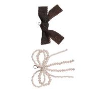 Laikoutd 2 Unids Perlas Artificiales Bowknot Zapato Charm Clip En Charm Cadena De Cuentas Para Mujeres Niña Zapatillas Zapatillas Zapatos De Boda Accesorios Bowknot